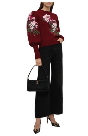 Женский шерстяной свитер GUCCI бордового цвета по цене 109000 руб., арт. 664326/X1274 | Фото 2 Женский шерстяной свитер GUCCI бордового цвета, арт. 664326/X1274 | Фото 2 (Длина (для топов): Стандартные; Материал внешний: Шерсть; Рукава: Длинные; Женское Кросс-КТ: Свитер-одежда; Стили: Романтичный)