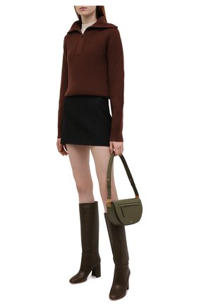 Женские кожаные сапоги portland 85 AQUAZZURA коричневого цвета по цене 86700 руб., арт. P0RMIDB0-CFS-DGS | Фото 2 Женские кожаные сапоги portland 85 AQUAZZURA коричневого цвета, арт. P0RMIDB0-CFS-DGS | Фото 2 (Подошва: Плоская; Материал внутренний: Натуральная кожа; Высота голенища: Средние; Каблук высота: Высокий; Каблук тип: Устойчивый; Материал внешний: Кожа; Материал утеплителя: Без утеплителя)