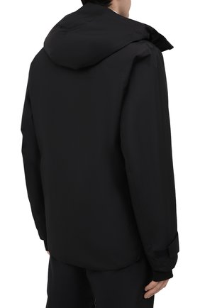 Мужская утепленная куртка PRADA черного цвета, арт. SGB267-1XV1-F0002-192 | Фото 4 (Кросс-КТ: Куртка, другое; Материал внешний: Синтетический материал; Мужское Кросс-КТ: утепленные куртки; Стили: Спорт-шик; Длина (верхняя одежда): Короткие)