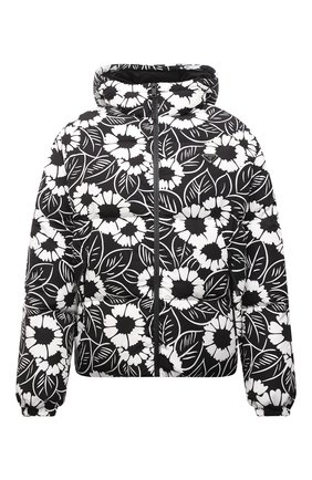 Мужская утепленная куртка PRADA черно-белого цвета, арт. SGC025-10UU-F0967-212 | Фото 1 (Материал внешний: Синтетический материал; Кросс-КТ: Куртка, другое; Стили: Спорт-шик; Длина (верхняя одежда): Короткие; Мужское Кросс-КТ: утепленные куртки)