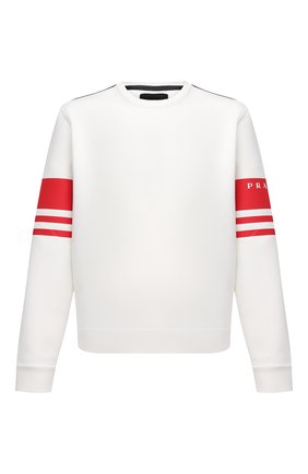 Мужской свитшот PRADA белого цвета по цене 115000 руб., арт. SJN287-10QM-F0009-212 | Фото 1 Мужской свитшот PRADA белого цвета, арт. SJN287-10QM-F0009-212 | Фото 1 (Материал внешний: Синтетический материал; Мужское Кросс-КТ: свитшот-одежда; Принт: С принтом; Стили: Спорт-шик; Длина (для топов): Стандартные; Рукава: Длинные)