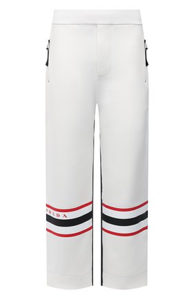 Мужские брюки PRADA белого цвета по цене 150000 руб., арт. SJP319-10QN-F0009-212 | Фото 1