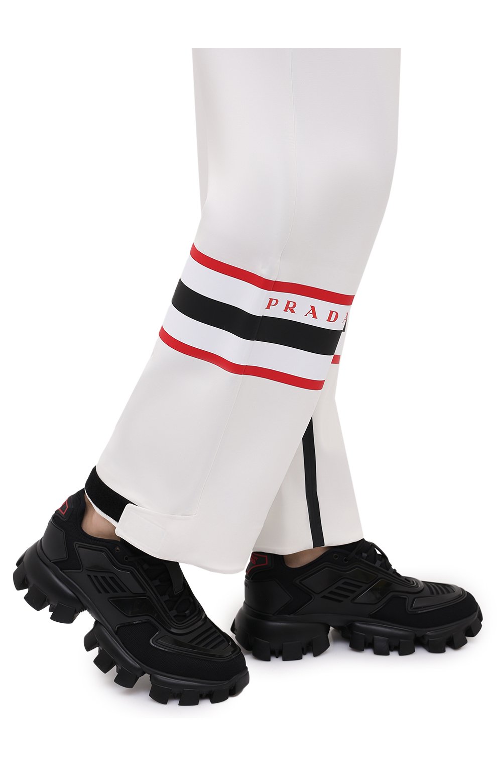 Мужские кроссовки cloudbust thunder PRADA черного цвета, арт. 2EG293-3KZU-F0002 | Фото 3 (Материал внешний: Текстиль; Стили: Классический; Материал утеплителя: Без утеплителя)