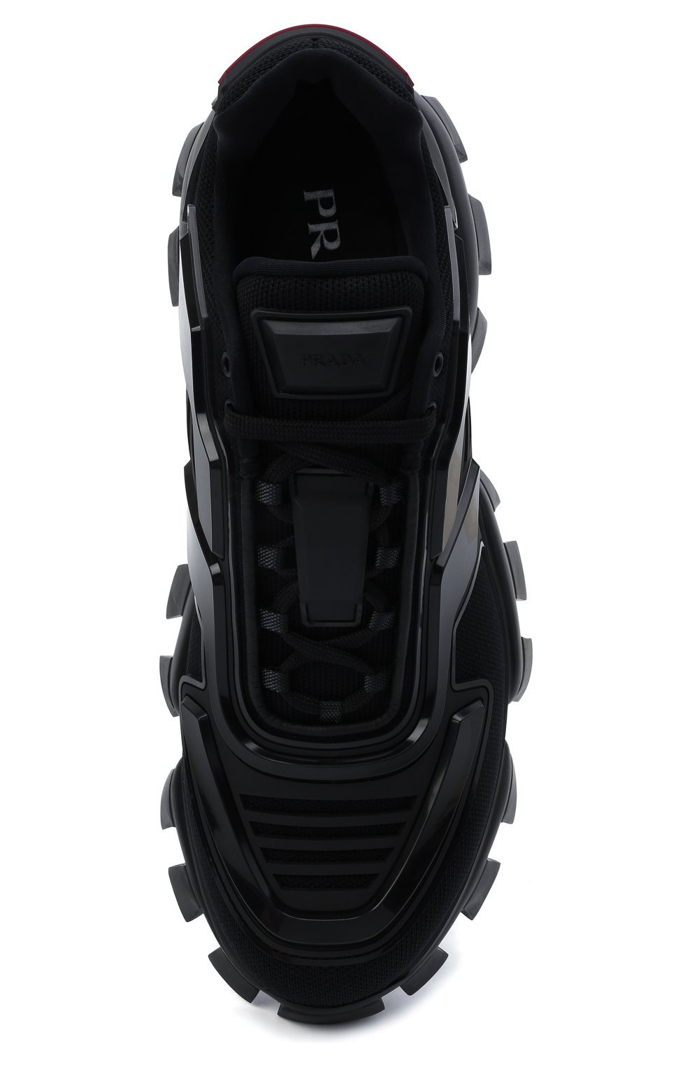 Мужские кроссовки cloudbust thunder PRADA черного цвета, арт. 2EG293-3KZU-F0002 | Фото 6 (Материал внешний: Текстиль; Стили: Классический; Материал утеплителя: Без утеплителя)