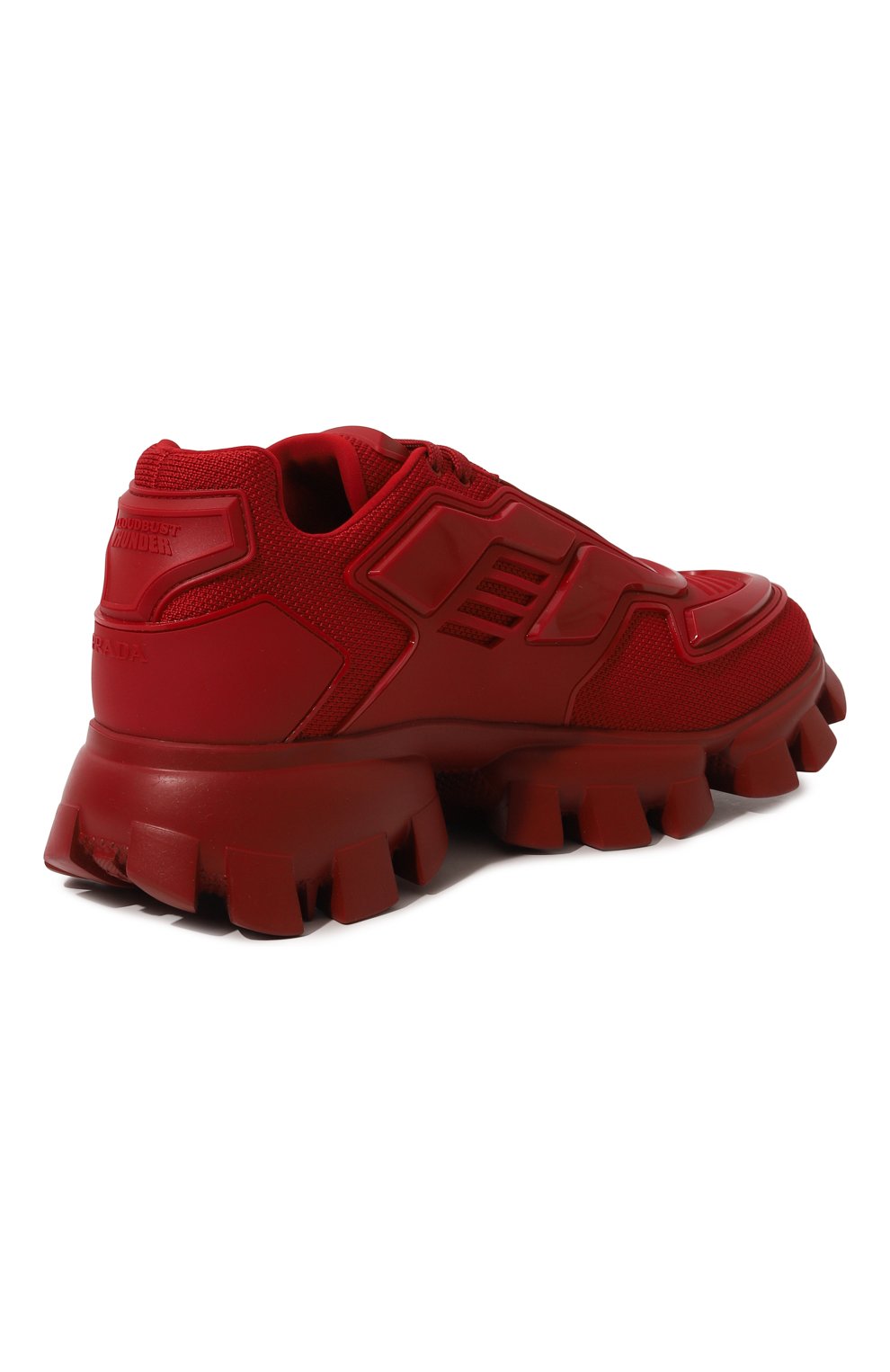 Мужские кроссовки cloudbust thunder PRADA красного цвета, арт. 2EG293-3KZU-F0LXN | Фото 5 (Материал внешний: Текстиль; Стили: Классический; Материал утеплителя: Без утеплителя)