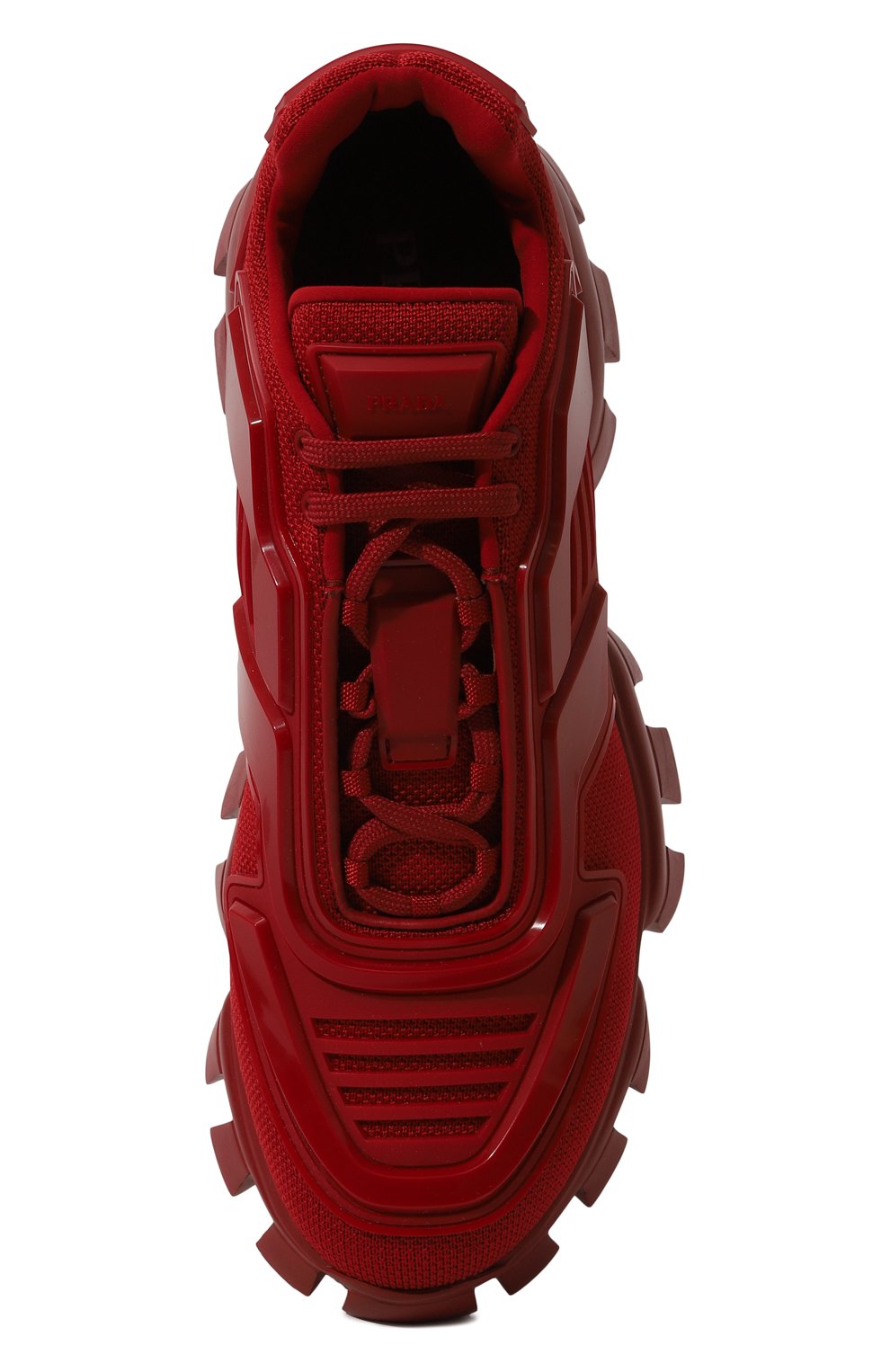 Мужские кроссовки cloudbust thunder PRADA красного цвета, арт. 2EG293-3KZU-F0LXN | Фото 6 (Материал внешний: Текстиль; Стили: Классический; Материал утеплителя: Без утеплителя)