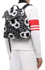 Мужской текстильный рюкзак PRADA черно-белого цвета, арт. 2VZ095-2D1V-F0967-OOO | Фото 2 (Материал: Текстиль; Стили: Кэжуэл)