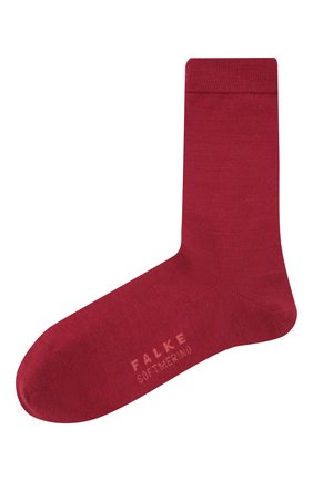 Женские носки softmerino FALKE красного цвета по цене 1980 руб., арт. 47488 | Фото 1 Женские носки softmerino FALKE красного цвета, арт. 47488 | Фото 1 (Материал внешний: Шерсть)
