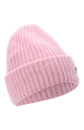 Женская шерстяная шапка GANNI розового цвета, арт. A3531 | Фото 1 (Материал: Шерсть, Текстиль)