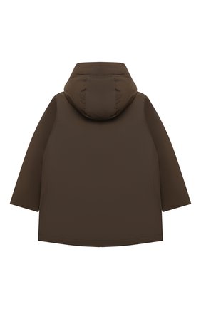Детский пуховая куртка WOOLRICH хаки цвета по цене 35250 руб., арт. CFWK0U0189MR/UT0641 | Фото 2 Детский пуховая куртка WOOLRICH хаки цвета, арт. CFWK0U0189MR/UT0641 | Фото 2 (Рукава: Длинные; Материал внешний: Синтетический материал, Хлопок; Материал подклада: Синтетический материал; Материал утеплителя: Пух и перо)