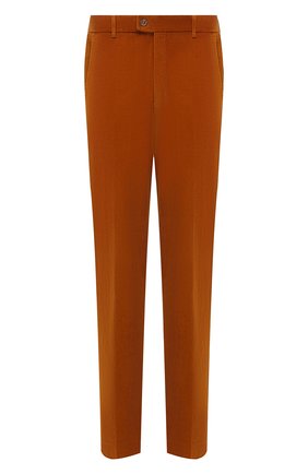 Мужские хлопковые брюки HILTL оранжевого цвета, арт. PARMA/74818/60-70 | Фото 1 (Материал внешний: Хлопок; Длина (брюки, джинсы): Стандартные; Случай: Повседневный; Стили: Кэжуэл; Силуэт М (брюки): Чиносы; Big sizes: Big Sizes)