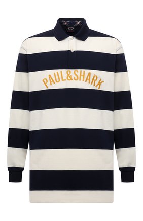 Мужское хлопковое поло PAUL&SHARK синего цвета по цене 27350 руб., арт. 11311739/C00/3XL-6XL | Фото 1 Мужское хлопковое поло PAUL&SHARK синего цвета, арт. 11311739/C00/3XL-6XL | Фото 1 (Рукава: Длинные; Материал внешний: Хлопок; Длина (для топов): Удлиненные; Застежка: Пуговицы; Стили: Кэжуэл)