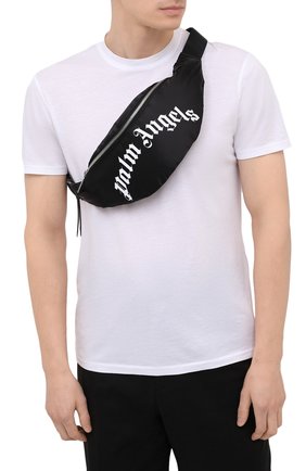 Мужская текстильная поясная сумка PALM ANGELS черного цвета по цене 32650 руб., арт. PMN0004F21LEA0011072 | Фото 2 Мужская текстильная поясная сумка PALM ANGELS черного цвета, арт. PMN0004F21LEA0011072 | Фото 2 (Материал: Текстиль; Размер: large)