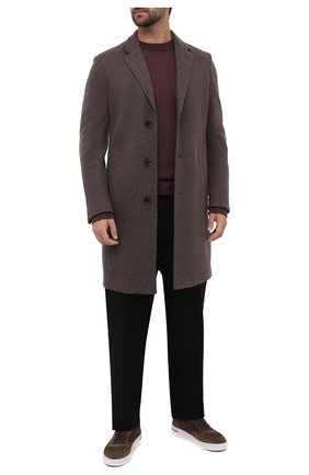 Мужские замшевые кеды newport LORO PIANA коричневого цвета по цене 77850 руб., арт. FAL4249 | Фото 2 Мужские замшевые кеды newport LORO PIANA коричневого цвета, арт. FAL4249 | Фото 2 (Материал утеплителя: Натуральный мех; Материал внешний: Замша, Кожа; Подошва: Массивная)