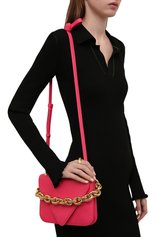 Женская сумка mount small BOTTEGA VENETA розового цвета, арт. 667399/V12M0 | Фото 2 (Сумки-технические: Сумки через плечо; Материал: Натуральная кожа; Ремень/цепочка: На ремешке; Размер: small)