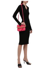 Женская сумка mount small BOTTEGA VENETA розового цвета, арт. 667399/V12M0 | Фото 3 (Сумки-технические: Сумки через плечо; Материал: Натуральная кожа; Ремень/цепочка: На ремешке; Размер: small)