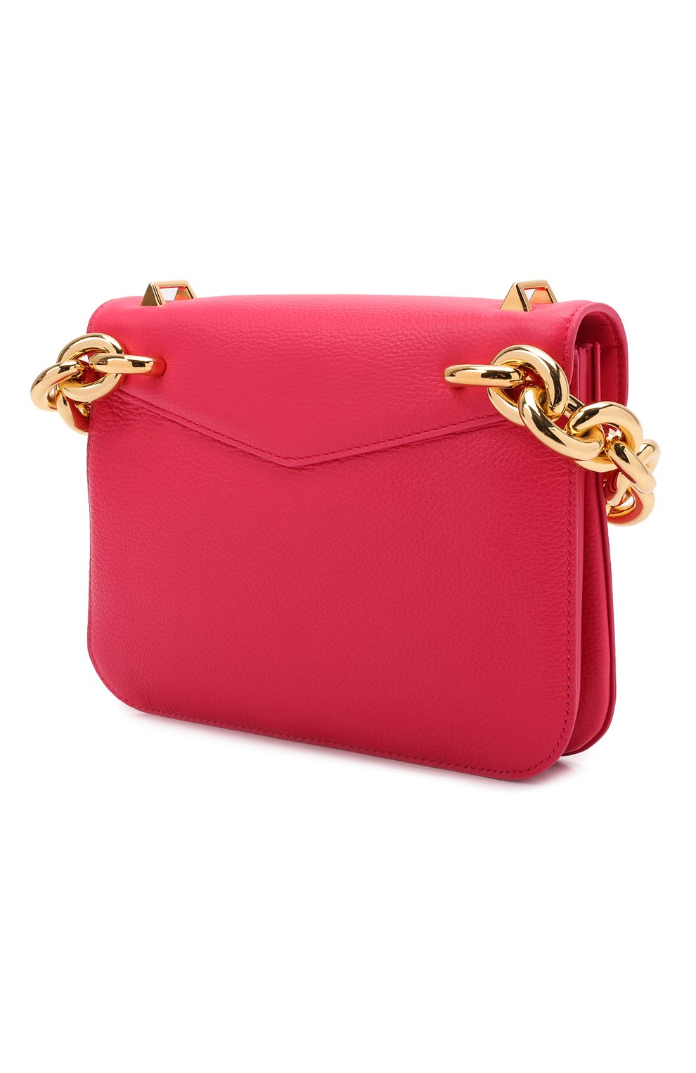 Женская сумка mount small BOTTEGA VENETA розового цвета, арт. 667399/V12M0 | Фото 4 (Сумки-технические: Сумки через плечо; Материал: Натуральная кожа; Ремень/цепочка: На ремешке; Размер: small)