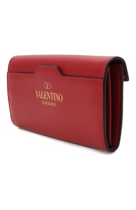 Женские кожаный кошелек VALENTINO красного цвета по цене 47950 руб., арт. WW0P0W68/XVD | Фото 2 Женские кожаный кошелек VALENTINO красного цвета, арт. WW0P0W68/XVD | Фото 2