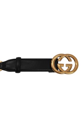 Женский кожаный ремень GUCCI черного цвета по цене 79400 руб., арт. 657898/0YAQT | Фото 4 Женский кожаный ремень GUCCI черного цвета, арт. 657898/0YAQT | Фото 4 (Аксессуары: Аксессуары; Кросс-КТ: Тонкие)