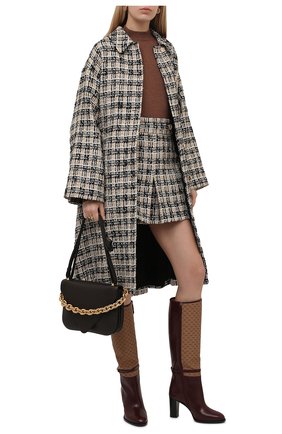 Женские кожаные сапоги finn GUCCI бордового цвета по цене 119500 руб., арт. 658251/1D0N0 | Фото 2 Женские кожаные сапоги finn GUCCI бордового цвета, арт. 658251/1D0N0 | Фото 2 (Каблук высота: Высокий; Материал внутренний: Натуральная кожа; Высота голенища: Средние; Подошва: Плоская; Каблук тип: Устойчивый)