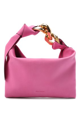 Женская сумка chain hobo small JW ANDERSON розового цвета по цене 72800 руб., арт. HB0400 LA0091 | Фото 1 Женская сумка chain hobo small JW ANDERSON розового цвета, арт. HB0400 LA0091 | Фото 1 (Размер: small; Материал: Натуральная кожа; Сумки-технические: Сумки top-handle)