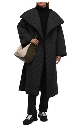 Женские комбинированные ботинки trainer JW ANDERSON черного цвета по цене 28250 руб., арт. ANW37000A/14052 | Фото 2 Женские комбинированные ботинки trainer JW ANDERSON черного цвета, арт. ANW37000A/14052 | Фото 2 (Подошва: Платформа; Материал внешний: Экокожа, Текстиль; Материал внутренний: Текстиль; Каблук высота: Средний; Женское Кросс-КТ: Военные ботинки)