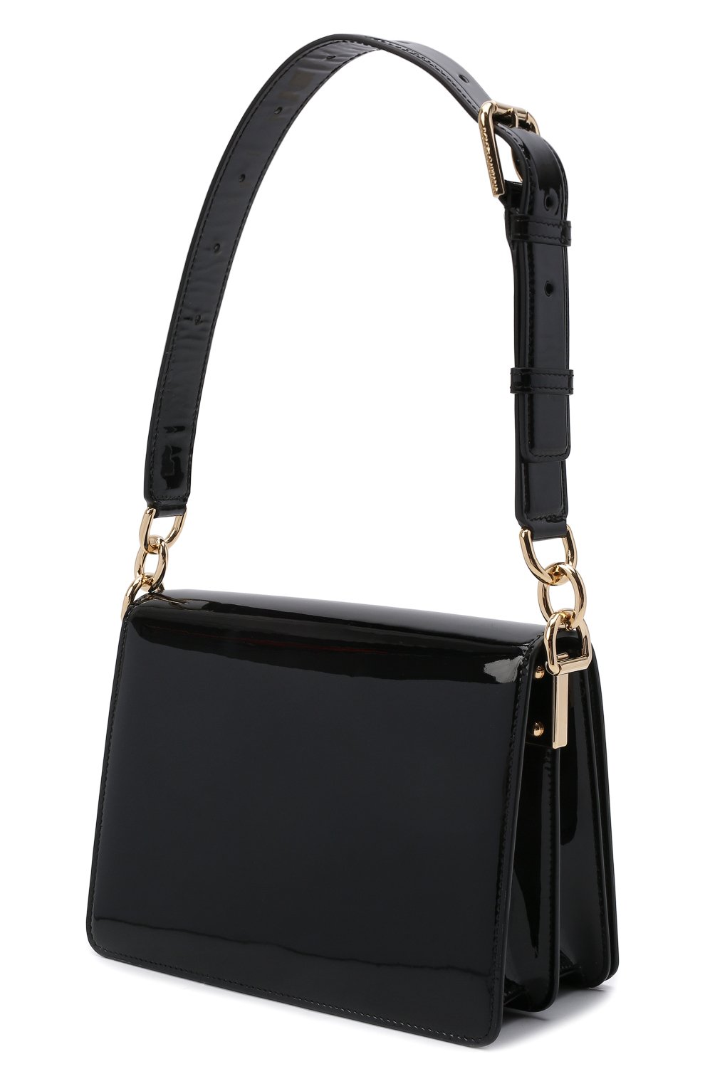 Женская сумка bella medium DOLCE & GABBANA черного цвета, арт. BB7072/AQ618 | Фото 4 (Сумки-технические: Сумки top-handle; Размер: medium; Материал: Натуральная кожа; Ремень/цепочка: На ремешке)