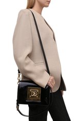 Женская сумка bella medium DOLCE & GABBANA черного цвета, арт. BB7072/AQ618 | Фото 6 (Сумки-технические: Сумки top-handle; Размер: medium; Материал: Натуральная кожа; Ремень/цепочка: На ремешке)