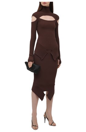 Женская юбка из вискозы ADAMO коричневого цвета по цене 44750 руб., арт. ADFW21SK05031477 | Фото 2 Женская юбка из вискозы ADAMO коричневого цвета, арт. ADFW21SK05031477 | Фото 2 (Материал внешний: Вискоза; Длина Ж (юбки, платья, шорты): Миди; Стили: Гламурный; Кросс-КТ: Трикотаж; Женское Кросс-КТ: Юбка-одежда)