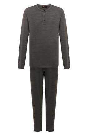 Мужская шерстяная пижама ERMENEGILDO ZEGNA серого цвета по цене 52550 руб., арт. N6H031200 | Фото 1 Мужская шерстяная пижама ERMENEGILDO ZEGNA серого цвета, арт. N6H031200 | Фото 1 (Длина (брюки, джинсы): Стандартные; Материал внешний: Шерсть; Рукава: Длинные; Длина (для топов): Стандартные; Кросс-КТ: домашняя одежда)