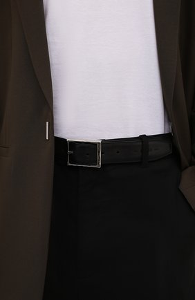 Мужской кожаный ремень BERLUTI темно-коричневого цвета, арт. C0082-001 | Фото 2 (Случай: Формальный; Материал: Натуральная кожа)