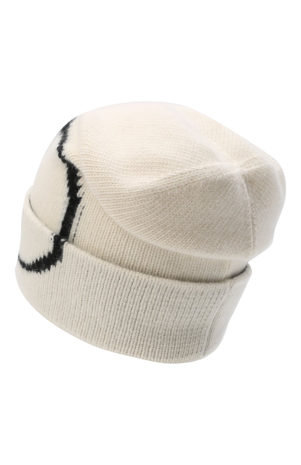 Мужская шапка из шерсти и кашемира VALENTINO кремвого цвета, арт. WY0HB00Y/RAI | Фото 2 (Материал: Текстиль, Кашемир, Шерсть; Кросс-КТ: Трикотаж)