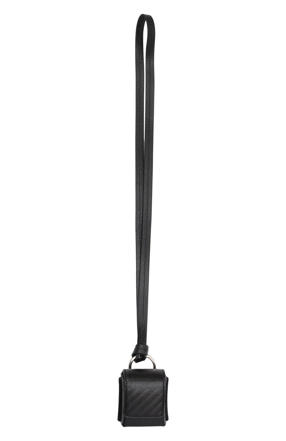 Кожаный чехол для airpods OFF-WHITE черного цвета, арт. 0MNJ014F21LEA001 | Фото 4 (Материал: Натуральная кожа; Женское Кросс-КТ: Кожа AirPods)