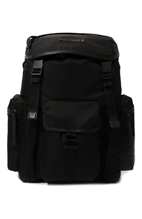 Мужской текстильный рюкзак PREMIATA черного цвета, арт. B00KER/VAR2103 | Фото 1 (Материал: Текстиль; Размер: large; Стили: Кэжуэл)