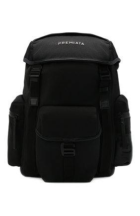 Мужской текстильный рюкзак PREMIATA черного цвета, арт. B00KER/VAR2105 | Фото 1 (Материал: Текстиль; Размер: large; Стили: Кэжуэл)