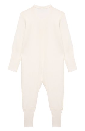Детский комбинезон из шерсти и хлопка WOOL&COTTON бежевого цвета по цене 5150 руб., арт. OMLRM | Фото 2 Детский комбинезон из шерсти и хлопка WOOL&COTTON бежевого цвета, арт. OMLRM | Фото 2 (Материал внешний: Шерсть, Хлопок; Рукава: Длинные)