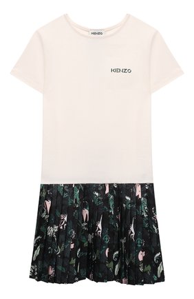 Детское платье со свитшотом KENZO белого цвета по цене 25850 руб., арт. K12057 | Фото 2 Детское платье со свитшотом KENZO белого цвета, арт. K12057 | Фото 2 (Рукава: Длинные; Материал внешний: Хлопок; Ростовка одежда: 10 - 11 лет | 140 - 146см, 12 лет | 152 см, 3 года | 98 см, 4 года | 104 см, 5 лет | 110 см, 6 лет | 116 см, 8 лет | 128 см)