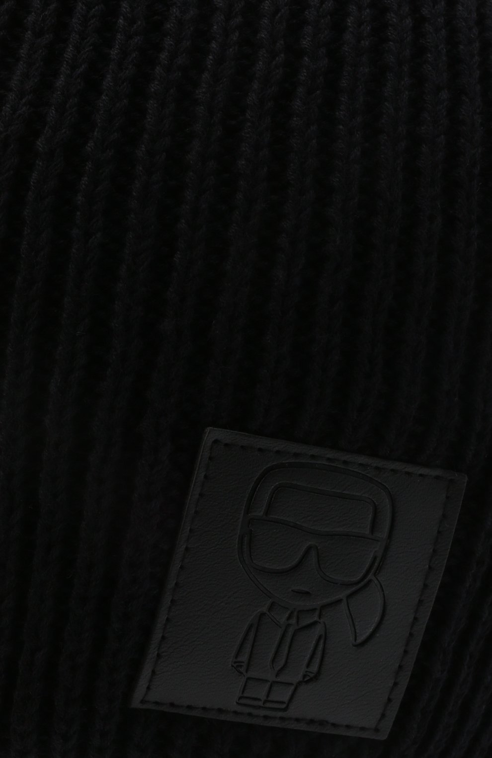 Детского хлопковая шапка KARL LAGERFELD KIDS черного цвета по цене 4550 руб., арт. Z21022 | Фото 3 Детского хлопковая шапка KARL LAGERFELD KIDS черного цвета, арт. Z21022 | Фото 3 (Материал: Текстиль, Хлопок)