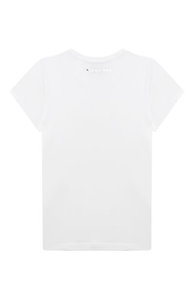 Детская хлопковая футболка KARL LAGERFELD KIDS белого цвета по цене 8400 руб., арт. Z15330 | Фото 2 Детская хлопковая футболка KARL LAGERFELD KIDS белого цвета, арт. Z15330 | Фото 2 (Материал внешний: Хлопок; Рукава: Короткие; Ростовка одежда: 9 лет | 134 см, 12 лет | 152 см, 13 - 15 лет | 158 см, 16 лет | 164 см, 5 лет | 110 см, 7 лет | 122 см)