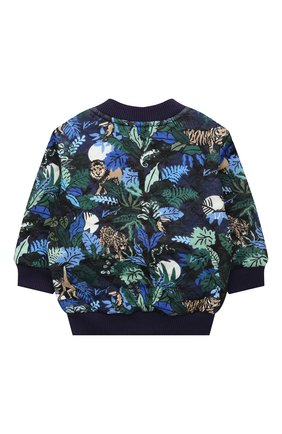 Детский толстовка KENZO синего цвета по цене 12700 руб., арт. K05073 | Фото 2 Детский толстовка KENZO синего цвета, арт. K05073 | Фото 2 (Рукава: Длинные)
