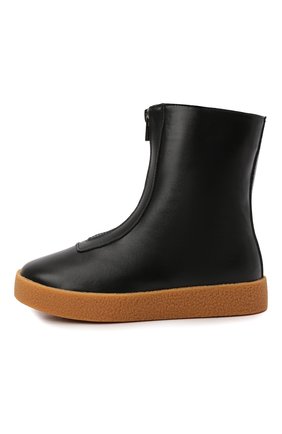 Детские кожаные ботинки AGE OF INNOCENCE черного цвета по цене 13550 руб., арт. 000242/LEAH LEATHER HIGH/32-36 | Фото 2 Детские кожаные ботинки AGE OF INNOCENCE черного цвета, арт. 000242/LEAH LEATHER HIGH/32-36 | Фото 2 (Материал утеплителя: Натуральный мех; Материал внешний: Кожа)