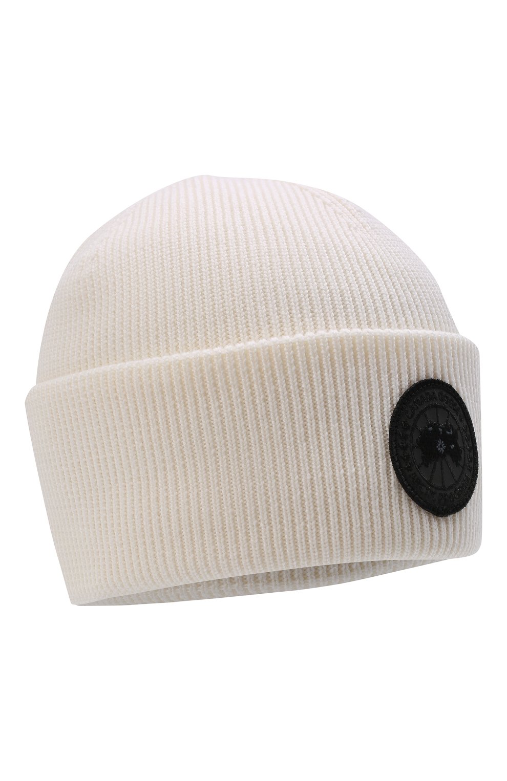 Детского шерстяная шапка CANADA GOOSE белого цвета, арт. 6936YR | Фото 1 (Материал: Текстиль, Шерсть)