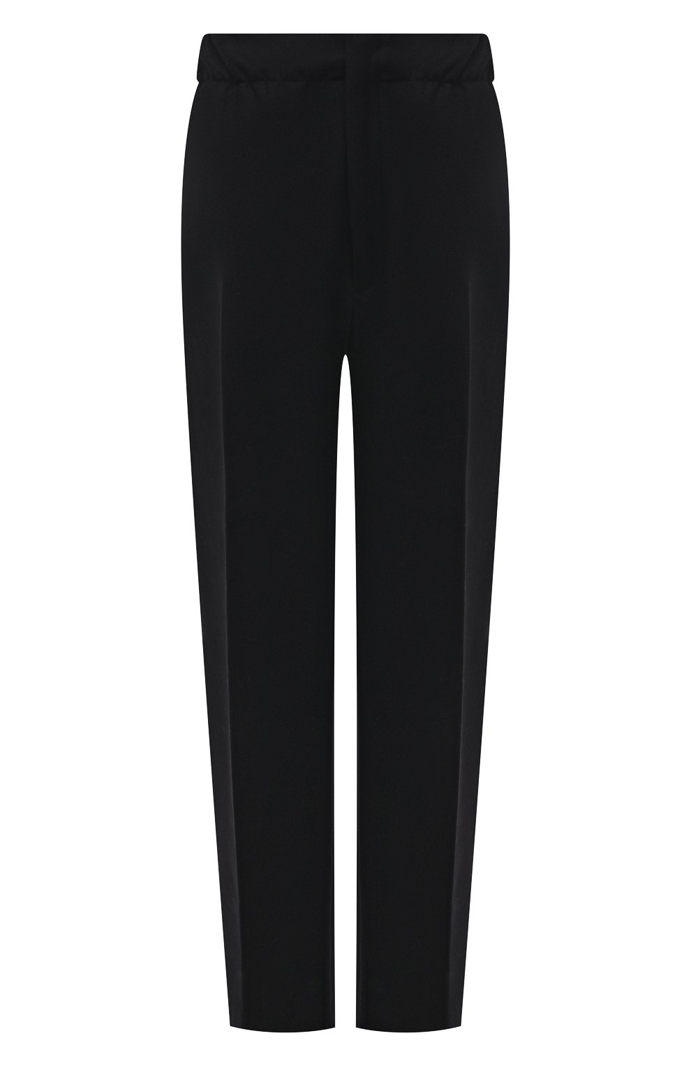 Мужские шерстяные брюки ZEGNA COUTURE черного цвета, арт. 287005/630SNX | Фото 1 (Материал внешний: Шерсть; Длина (брюки, джинсы): Стандартные; Случай: Повседневный; Стили: Минимализм, Кэжуэл)
