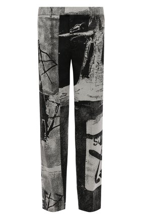 Мужские брюки OFF-WHITE темно-серого цвета по цене 139000 руб., арт. 0MCA190F21FAB006 | Фото 1 Мужские брюки OFF-WHITE темно-серого цвета, арт. 0MCA190F21FAB006 | Фото 1 (Материал подклада: Вискоза; Материал внешний: Синтетический материал, Шерсть; Длина (брюки, джинсы): Стандартные; Случай: Повседневный; Стили: Гранж)