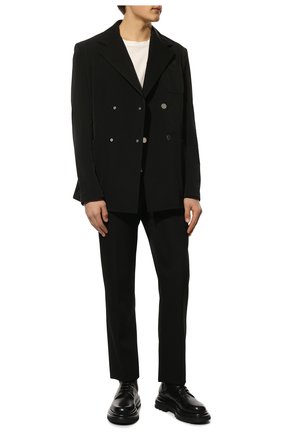 Мужские кожаные ботинки GIORGIO ARMANI черного цвета по цене 121500 руб., арт. X2M338/XF528 | Фото 2 Мужские кожаные ботинки GIORGIO ARMANI черного цвета, арт. X2M338/XF528 | Фото 2 (Материал внутренний: Натуральная кожа; Подошва: Массивная; Каблук высота: Высокий; Высота голенища: Высокие; Мужское Кросс-КТ: Ботинки-обувь; Материал внешний: Кожа)