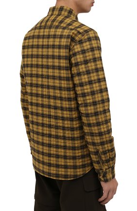 Мужская утепленная куртка ASPESI желтого цвета, арт. W1 A CE27 L677 | Фото 4 (Кросс-КТ: Куртка; Рукава: Длинные; Мужское Кросс-КТ: утепленные куртки; Материал внешний: Хлопок; Материал подклада: Синтетический материал; Длина (верхняя одежда): Короткие; Стили: Кэжуэл)