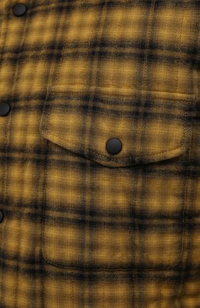 Мужская утепленная куртка ASPESI желтого цвета, арт. W1 A CE27 L677 | Фото 5 (Кросс-КТ: Куртка; Рукава: Длинные; Мужское Кросс-КТ: утепленные куртки; Материал внешний: Хлопок; Материал подклада: Синтетический материал; Длина (верхняя одежда): Короткие; Стили: Кэжуэл)