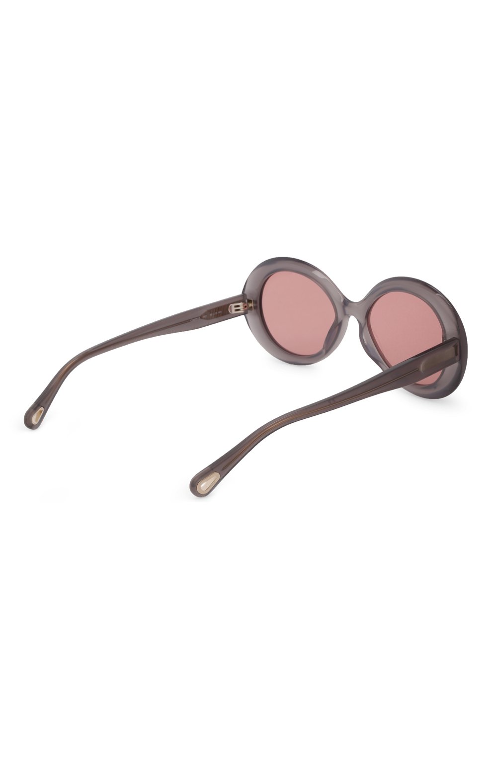 Женские солнцезащитные очки CHLOÉ розового цвета, арт. CH0051S | Фото 4 (Тип очков: С/з; Оптика Гендер: оптика-женское; Очки форма: Круглые)