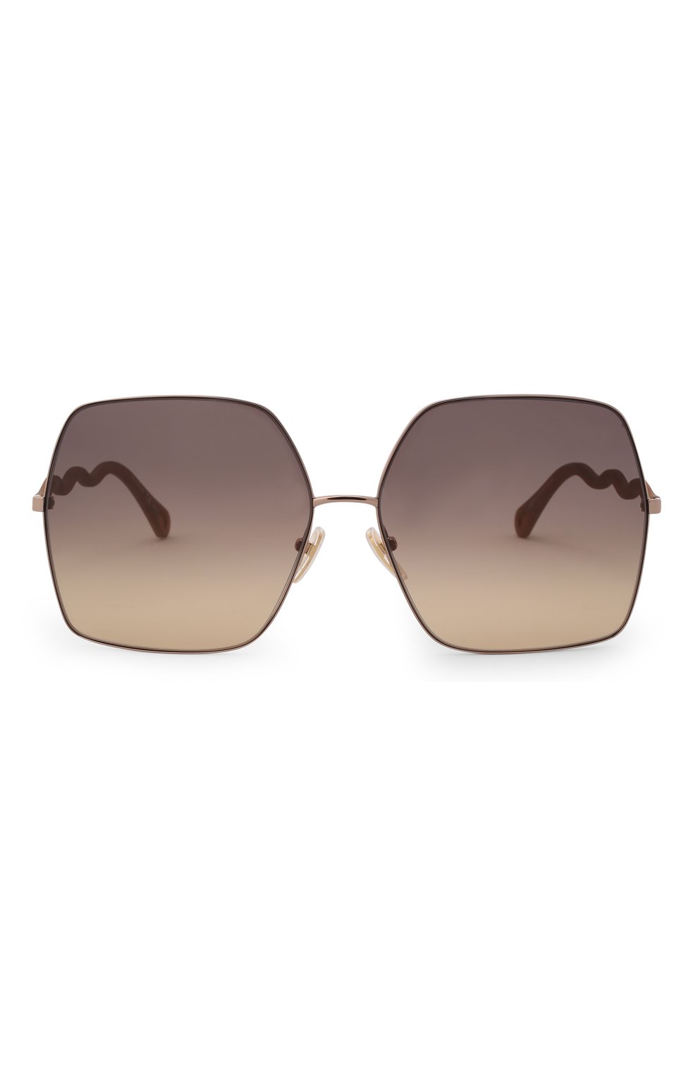Женские солнцезащитные очки CHLOÉ коричневого цвета, арт. CH0054S | Фото 3 (Тип очков: С/з; Оптика Гендер: оптика-женское; Очки форма: Бабочка)