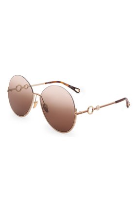Женские солнцезащитные очки CHLOÉ коричневого цвета по цене 88450 руб., арт. CH0067S | Фото 1